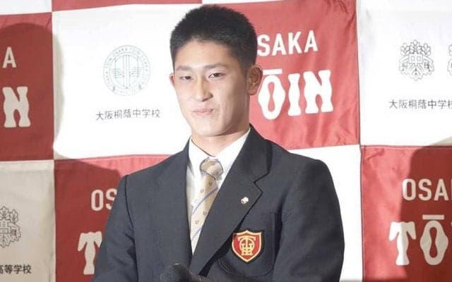 【ドラフト】DeNA単独1位の大阪桐蔭・松尾が喜び会見　今永とバッテリー、浅野と対戦熱望