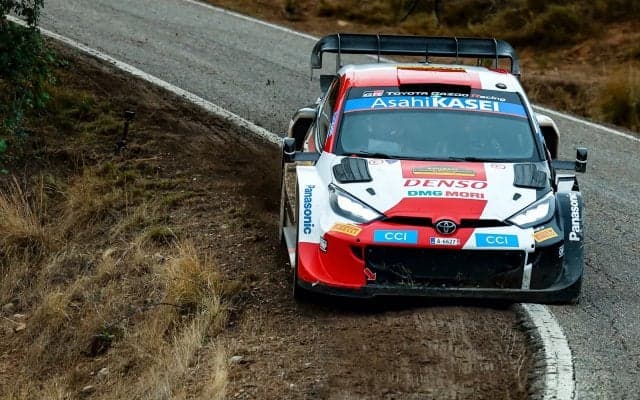 WRCカタルーニャ：競技1日目を終え、オジエがロバンペラに4.7秒差の首位、パンクの勝田は8番手に