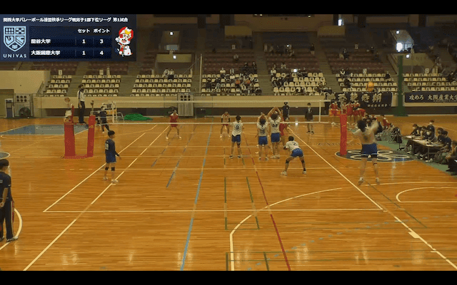 関西大学バレーボール連盟 男子1部秋季リーグ戦 下位リーグ【見逃し配信】