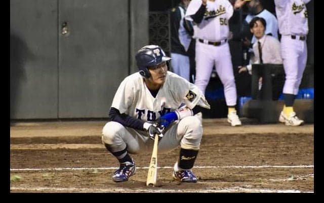 [硬式野球] 小口主将の三振で２部優勝の夢消え去る