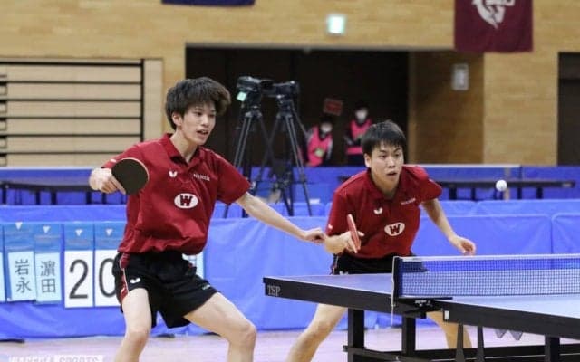 岩永・濵田組、接戦を乗り越え男子ダブルス制覇！