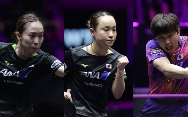 伊藤美誠がベスト4、石川佳純がベスト8。期待の張本智和は悔しい初戦敗退【卓球 WTTチャンピオンズ／結果まとめ】