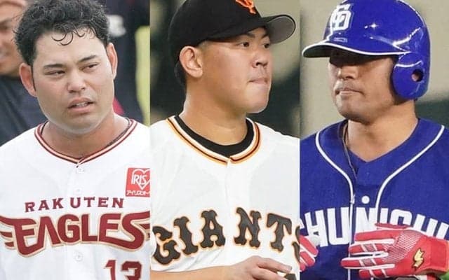 中日は大量17人、楽天は14人…第2次では“大物”も岐路　戦力外の通告期間終了迫る