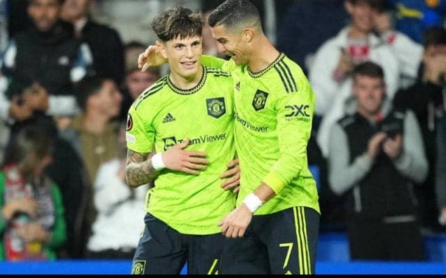 プロ初ゴールのガルナチョがジョージ・ベストの記録を抜く！　アシスト者のC・ロナウドに「ありがとう、アイドル」