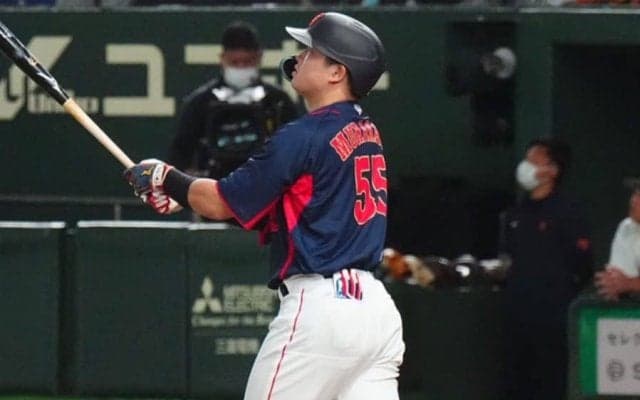 侍Jヤクルトコンビの2者連発で逆転　村上宗隆が同点2ラン、山田哲人が勝ち越しソロ