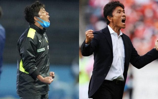 月間優秀監督賞はJ1が優勝争いで粘りを見せた川崎Fの鬼木達監督、J2は4戦全勝の東京Vの城福浩監督