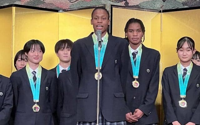 京都精華がインターハイ初優勝の祝賀会開催…ウチェ主将がウインターカップ制覇も誓う