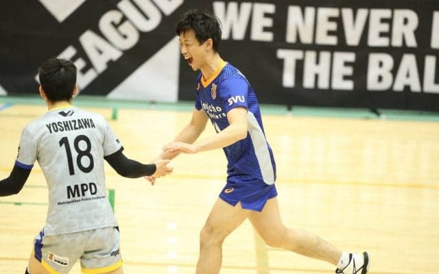 警視庁の中道元貴がＶリーグ230試合出場を達成