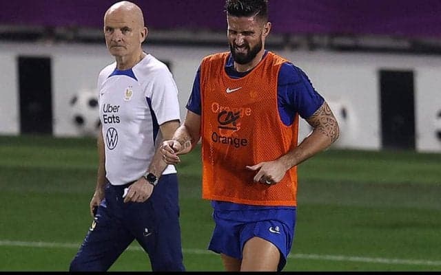 これ以上はやめて！ フランス代表ヒヤリ…ジルーが練習中につま先を負傷