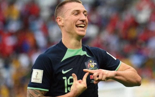 J2外国籍選手のW杯ゴールは史上初! オーストラリアが岡山デューク弾1発でチュニジア撃破《カタールW杯》