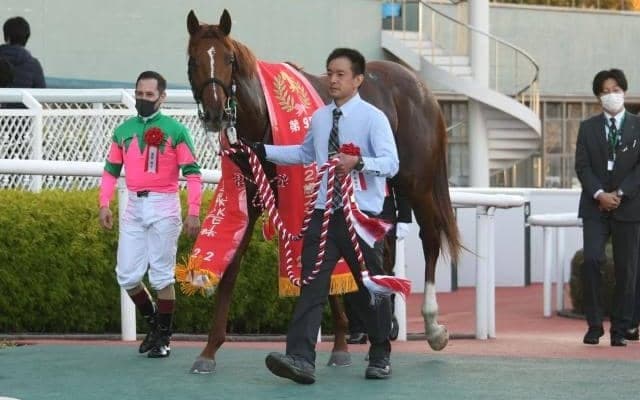 グリューネグリーンが逃げ切り勝ち　父ラブリーデイに初のJRA重賞タイトル