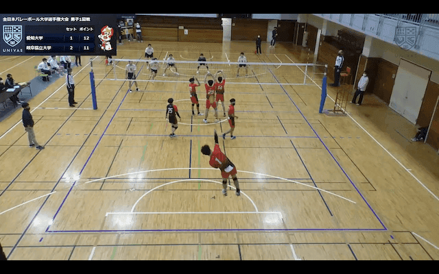 全日本バレーボール大学選手権大会 Lコート 男子 1回戦【見逃し配信】
