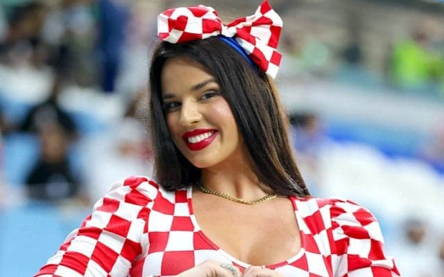 【カタールW杯】ミス・クロアチア、日本代表戦でもスタンドに姿　侍サポーターを悩殺