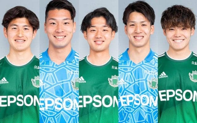 松本、高卒ルーキー含めた若手5選手との契約を更新