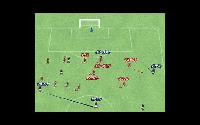 Ｗ杯連覇目前のフランスで、抜群の貢献を見せているのはグリーズマン。得点を生み出す前線の巧みなプレーを見逃すな