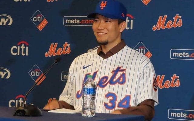 【MLB】NY印象、対戦したい打者や勝利へのこだわり…　千賀滉大がメッツ入団会見で語ったこと