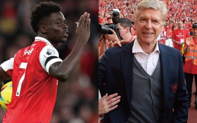 7歳からアーセナルのサカ、元指揮官ヴェンゲル氏と念願の初対面　「ついに会えた！」