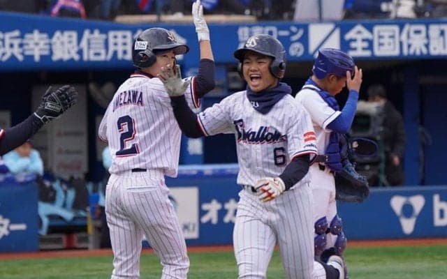 ノーノー食らった翌日に衝撃の2HR　燕Jr.の1番が言い聞かせた「下手なりに全力で」