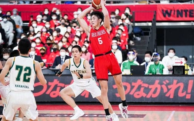 リバウンド面で大きく貢献した開志国際の武藤俊太朗、「完璧なオールラウンダー」を目指す