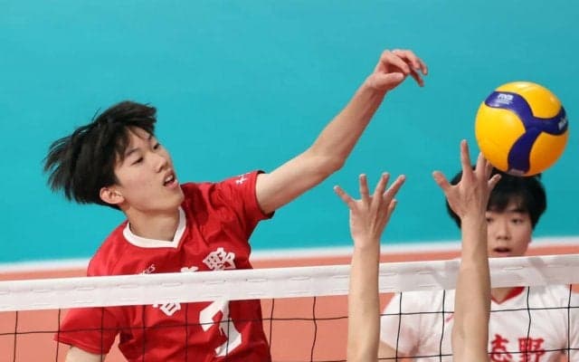 攻守に躍動の習志野、快勝で３回戦へ　春高バレー