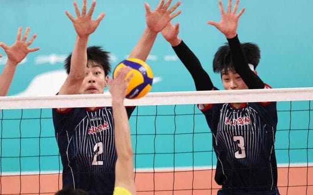 春高バレー準決勝　男子・東山フルセットで力尽きる