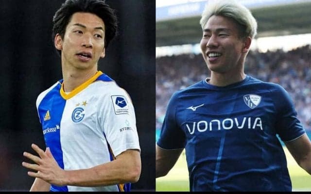 偶然同じ時間の便だった浅野拓磨と川辺駿にさらなる偶然！まさかの再会で笑顔の2ショット披露 