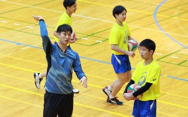 「アシックスアスリートスペシャルレッスン 」in岐阜聖徳学園高校 柳田将洋が熱血指導