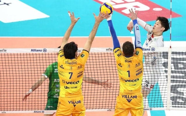 ミラノの石川祐希がMVP　2位モデナに勝利