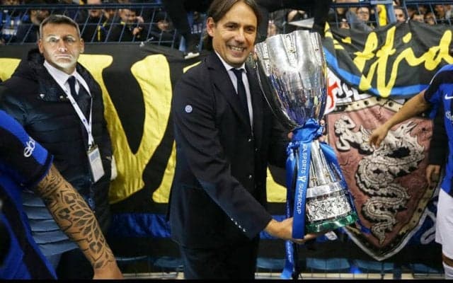 スーペル・コッパ連覇のインテル、インザーギ監督「素晴らしい試合をした選手たちに感謝」