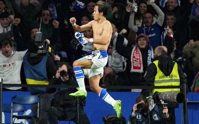 「股抜きエグい」「センスしかない」久保建英がスペイン代表正守護神から決めたゴラッソがラ・リーガの週間ベストゴールにランクイン！