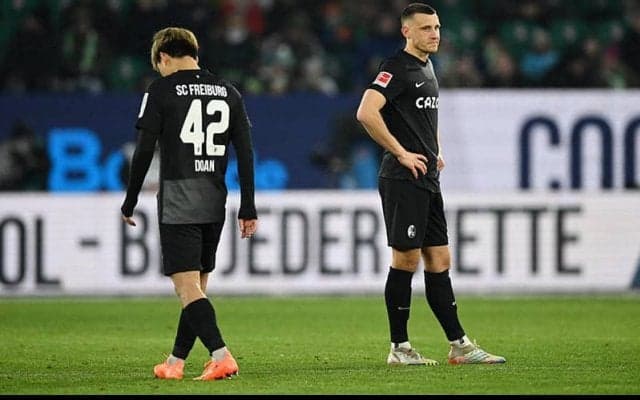 堂安フル出場のフライブルク、ヴォルフスブルクに屈辱6失点惨敗《ブンデスリーガ》