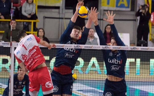 身長220㎝の巨人に、強力サーバー。ヴェローナの爆発力は要警戒 石川祐希のミラノが第16節で対戦