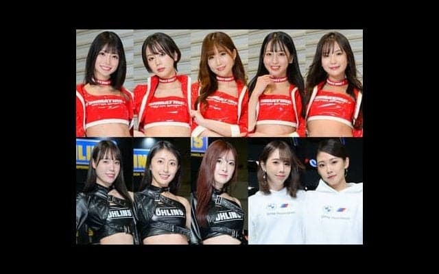 美女コンパニオン百花繚乱（２）東京オートサロン2023。カメラマンが行列した大人気ブースの女神たち