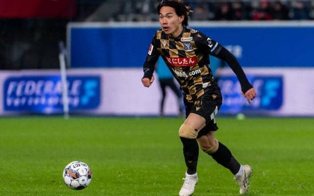 岡崎慎司の巧みなパスから橋岡大樹クロスに林大地！ 今季7点目に「よく合わせた」、橋岡には「いいとこ通した」…チームはドロー《ジュピラー・プロ・リーグ》