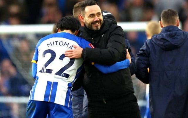 「魔法がかかった瞬間」ブライトン指揮官も三笘薫を称賛、リバプール撃破には「満足している」