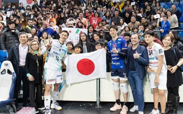石川祐希のミラノが髙橋藍のパドヴァに3-1で勝利 今季2度目の日本人選手対決