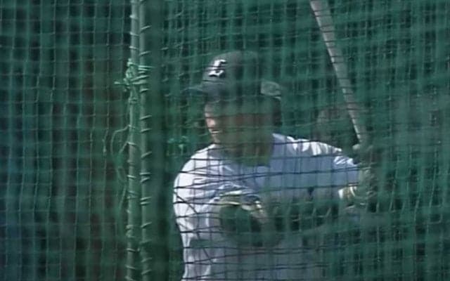 176cm新人が「めっちゃ飛ばす」　ド迫力スイングに漂う“118億円男”感「似てるね」