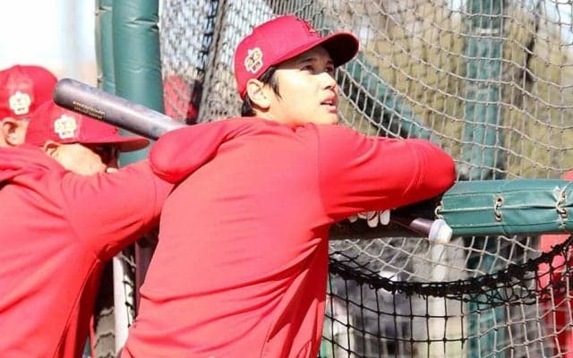 【MLB】大谷翔平、打撃練習“おかわり”「お疲れ様でした」　フリー打撃は4本の柵越え