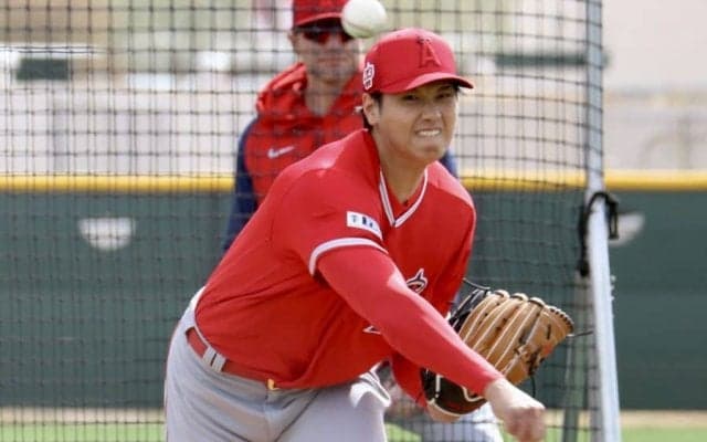 【MLB】大谷翔平、初実戦で最速156キロ「問題なかった」　投球時間制限にも手応え、一問一答