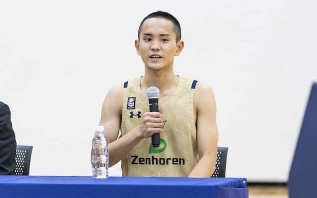 琉球に加入した開志国際高校1年の平良宗龍「この舞台に立つチャンスが巡ってきた」