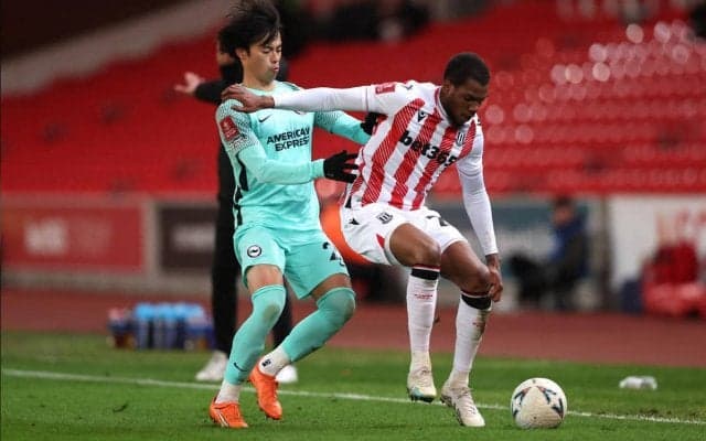 「ラッキーだった」決勝ゴールのブライトンFW、アシストの三笘薫を語る「今日はクロスを送ってくれた」