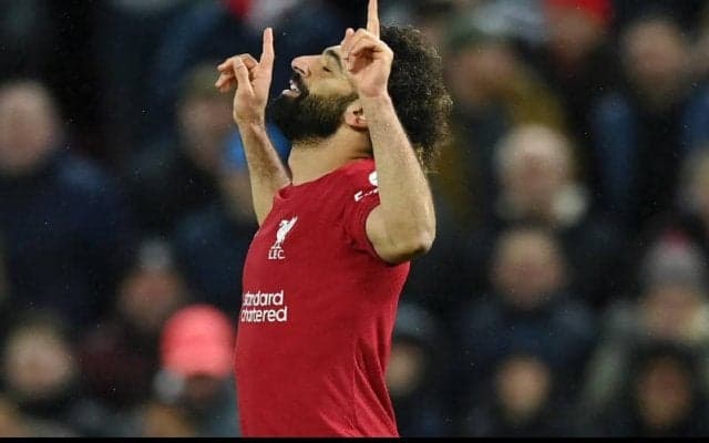 サラー、リバプールのPL最多スコアラーに！　ゴールラッシュのユナイテッド戦で2発