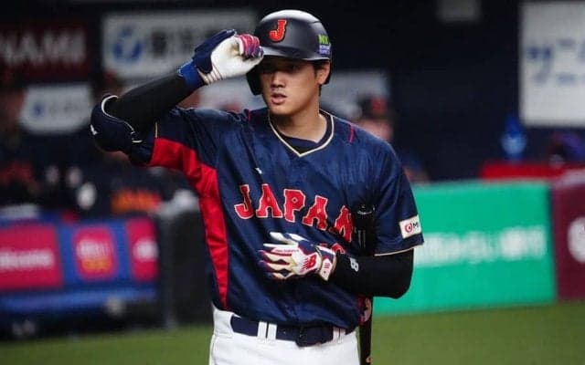 大谷翔平、打率.556＆OPS2.044でWBC開幕へ　痛烈中前打で“4試合連続安打”