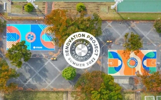 “ストリートバスケの聖地”代々木公園バスケットボールコートがリニューアル完了