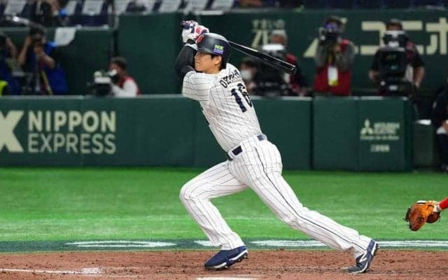 大谷翔平がWBC初マルチ　フェン直2点二塁打＆174キロ右前打、4回5K無失点と投打躍動