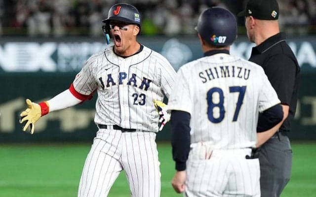 【WBC】「タツジ最高すぎて泣きそう！」ヌートバー、連日のファインプレーでSNSも大歓喜！会心の好捕でピンチを救う