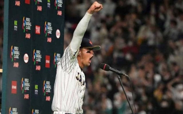 ヌートバー、死球の遺恨残さぬ“粋なジョーク”にSNS歓喜　睨みつけから一転「最高だな」