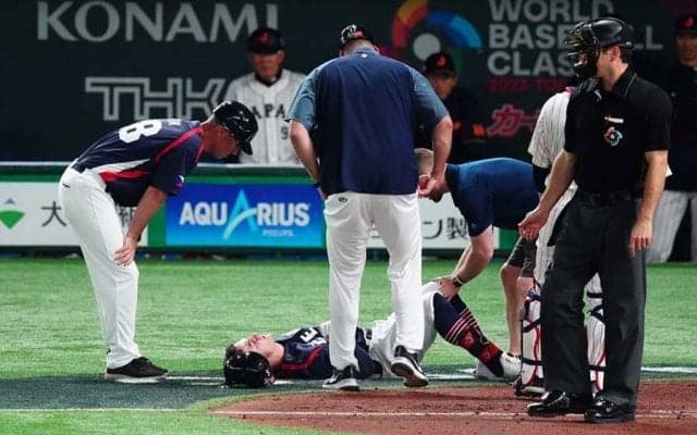 朗希の162キロ直撃「本当に恐怖でした」　死球のチェコ選手は“山川の謝罪”に感謝