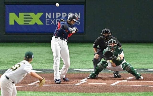 大谷翔平に被弾の左腕、打球が速すぎて追えず　「ビデオで知った」看板直撃