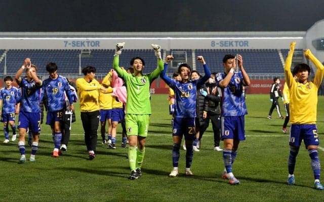 「こういうの良い」「最高の笑顔」3大会連続のW杯出場を決めたU-20日本代表が「ペッパーミル」パフォーマンスで笑顔に！「野球もサッカーも世界一になって」